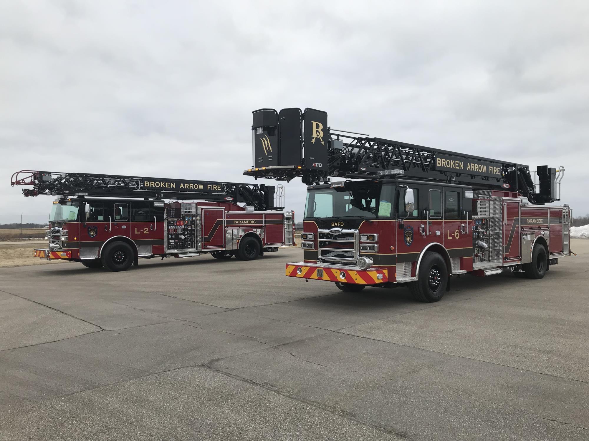 BAFD's newest ladder trucks