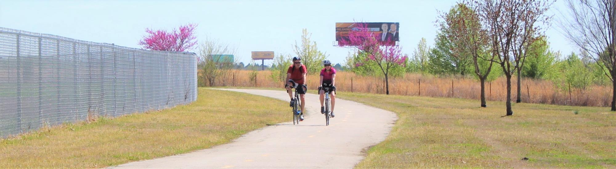 Bikers on Liberty Trail