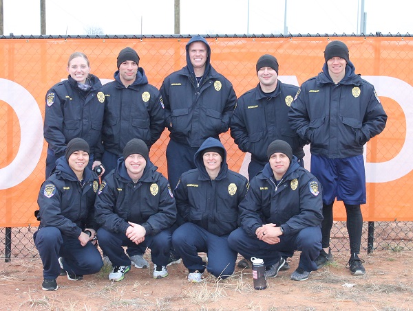 Group of recruits in winter