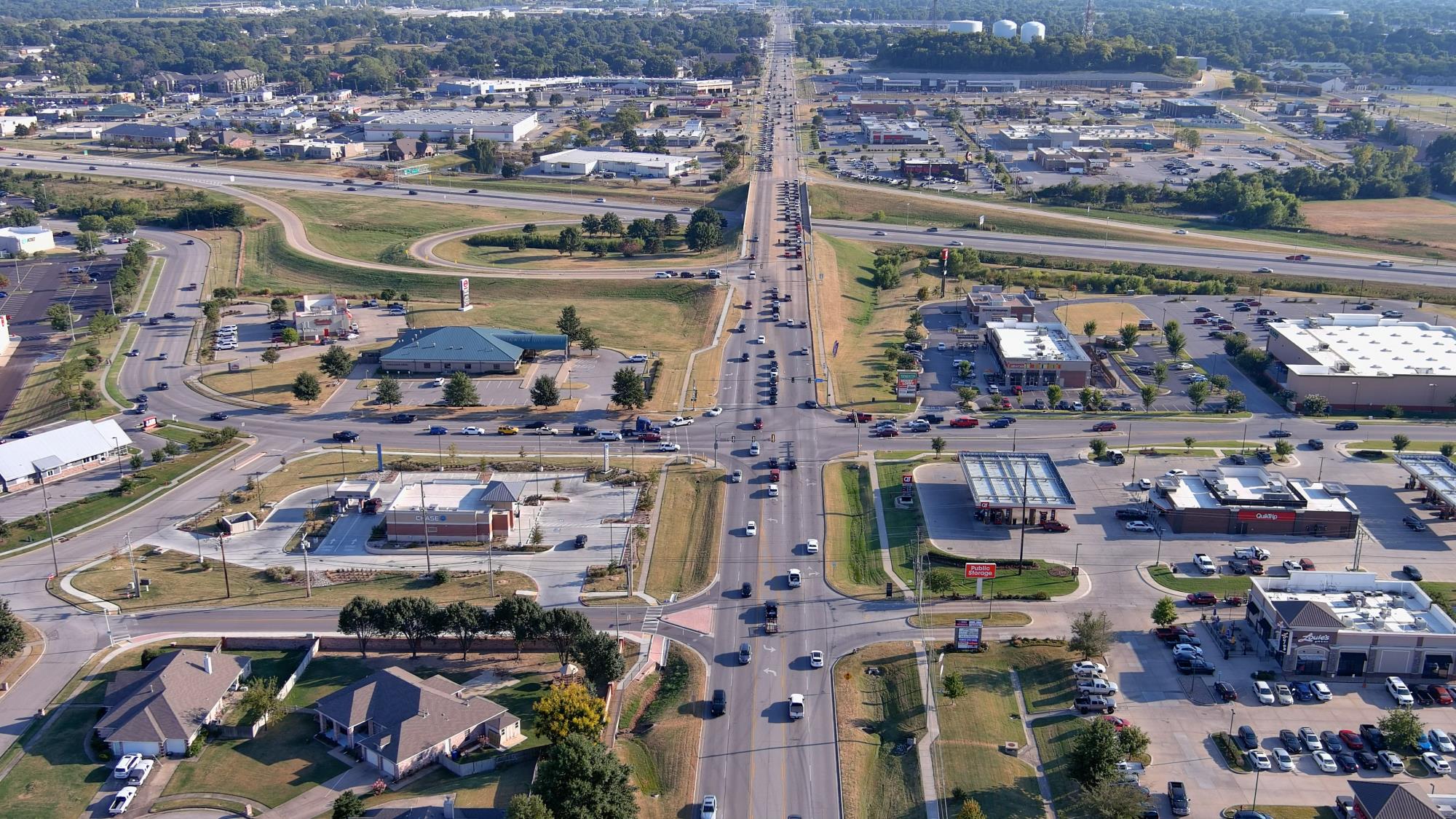 Aerial view of north Broken Arrow