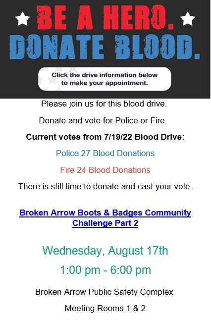 Boots and Badges Blood Drive