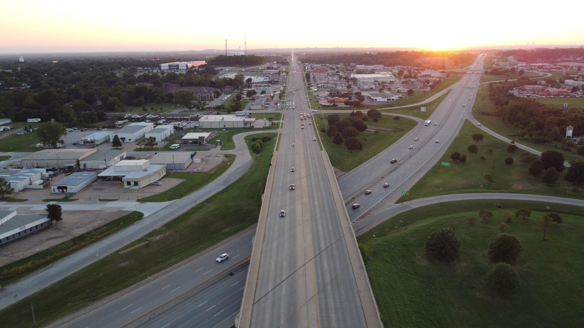 Kenosha St. passing over Highway 51