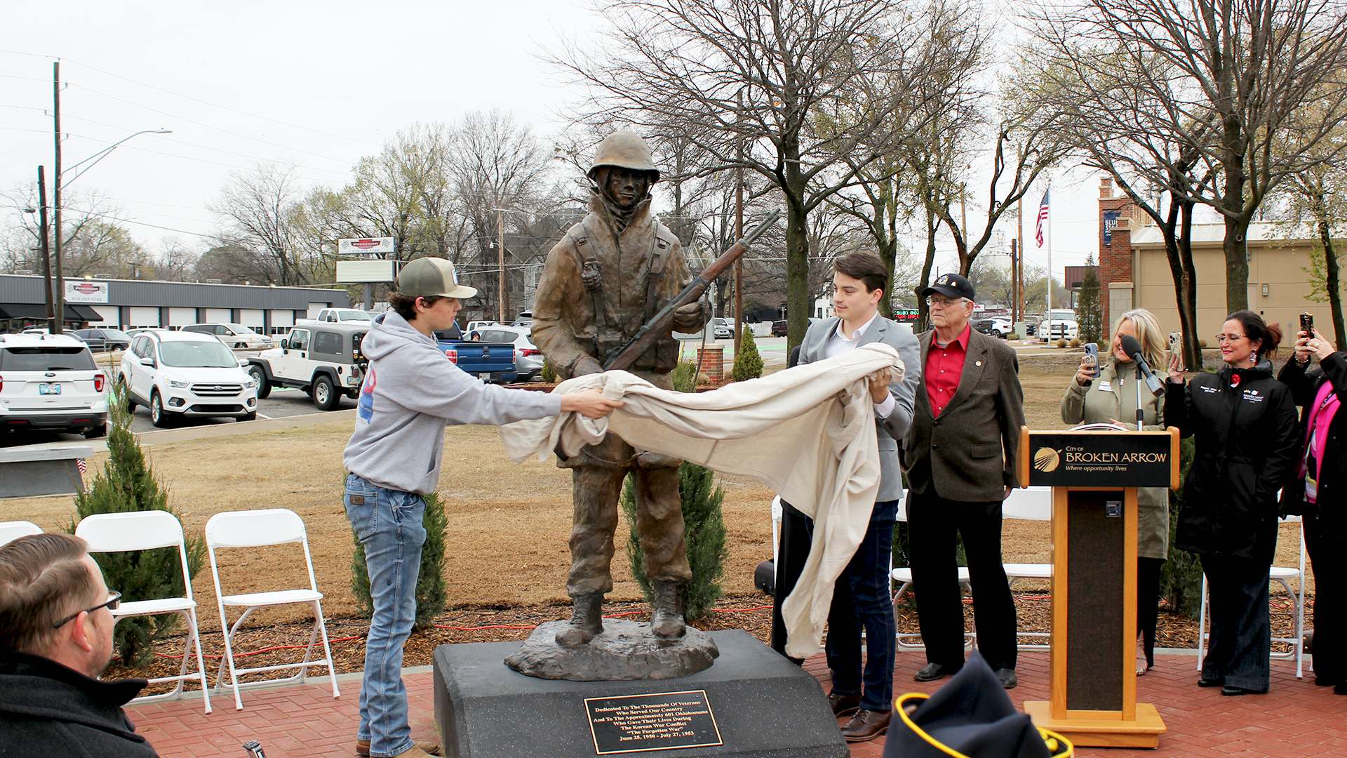 Korean War Monument unveiling