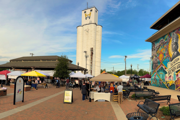 Grain Elevator during Farmers Market