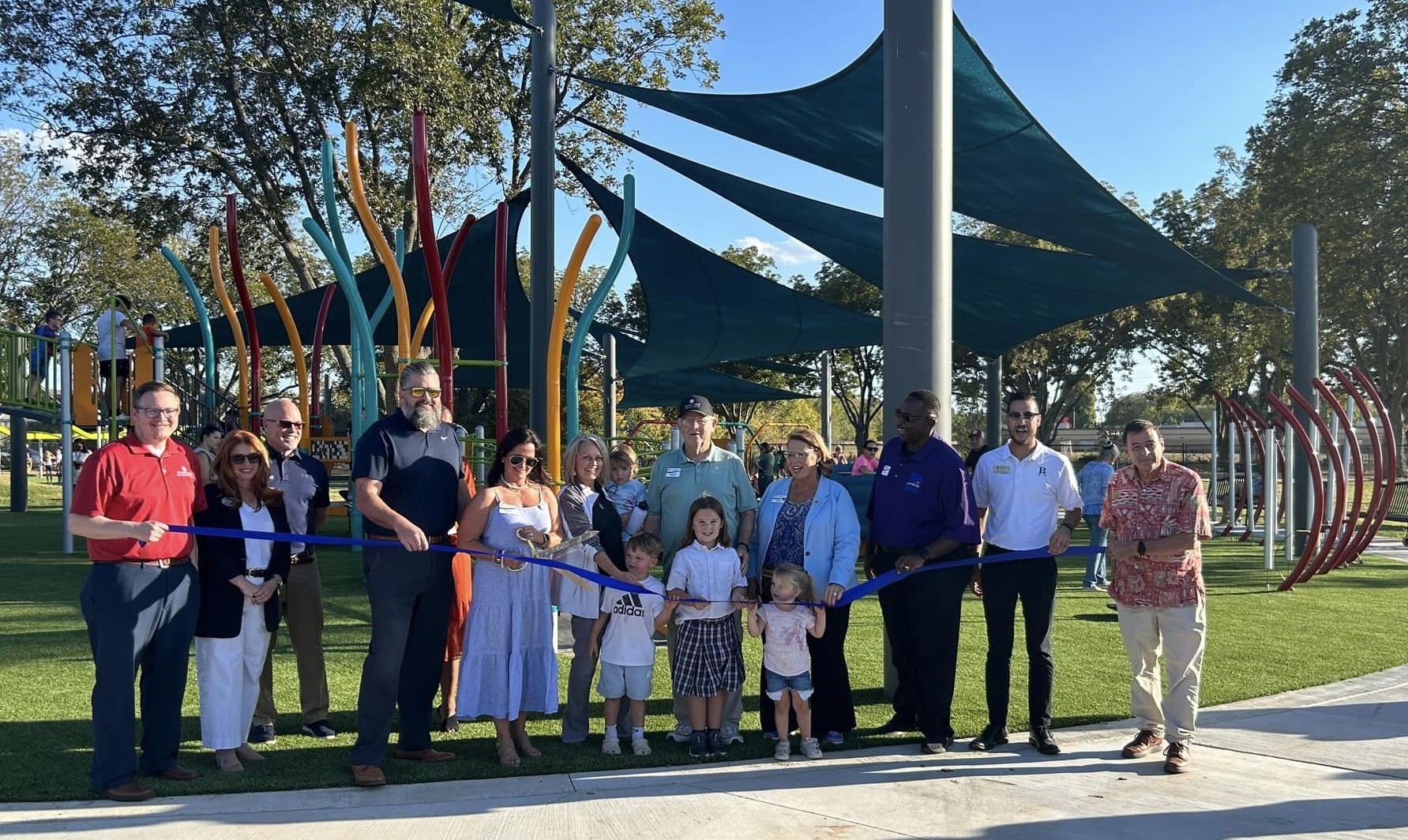 Elam Park ribbon cutting